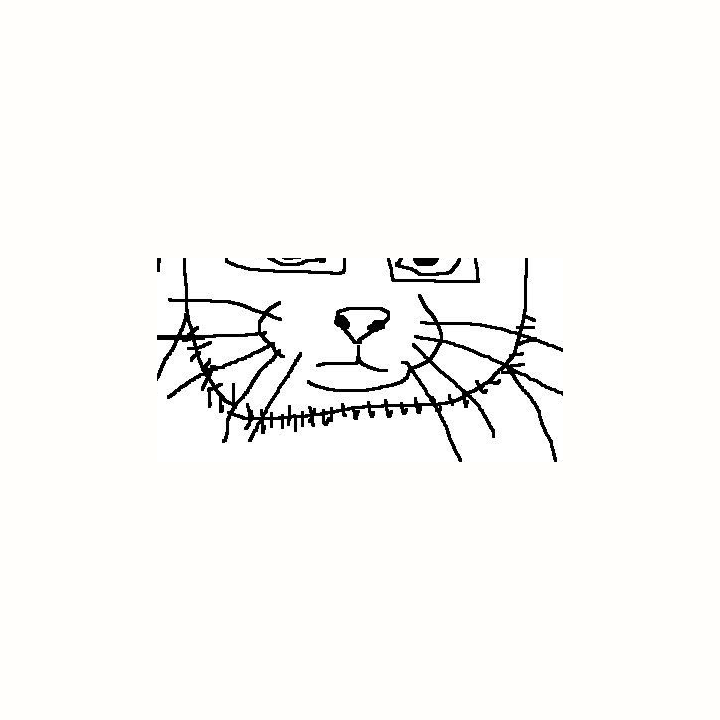 Die-cut WOCAT stitched mouth